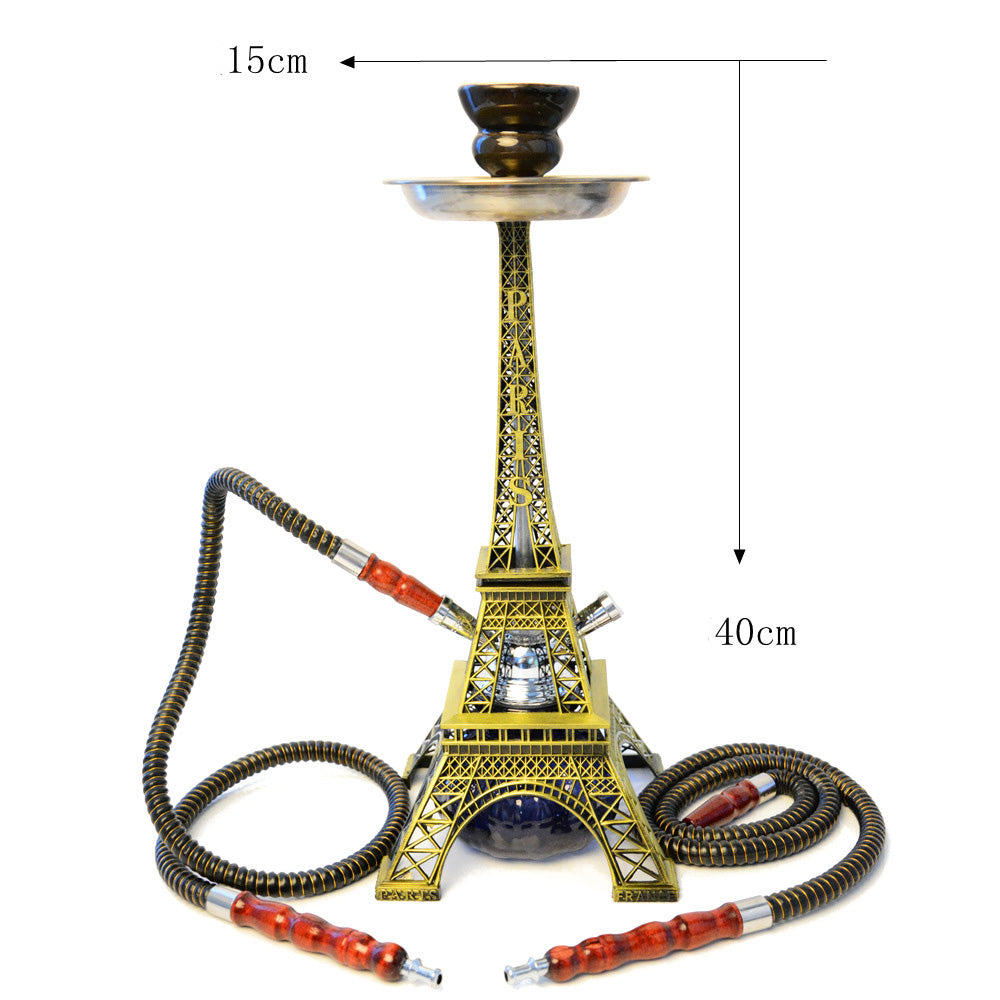 Eiffel Tower ShiSha Pipe Set Hookah Shisha 40cm in stock