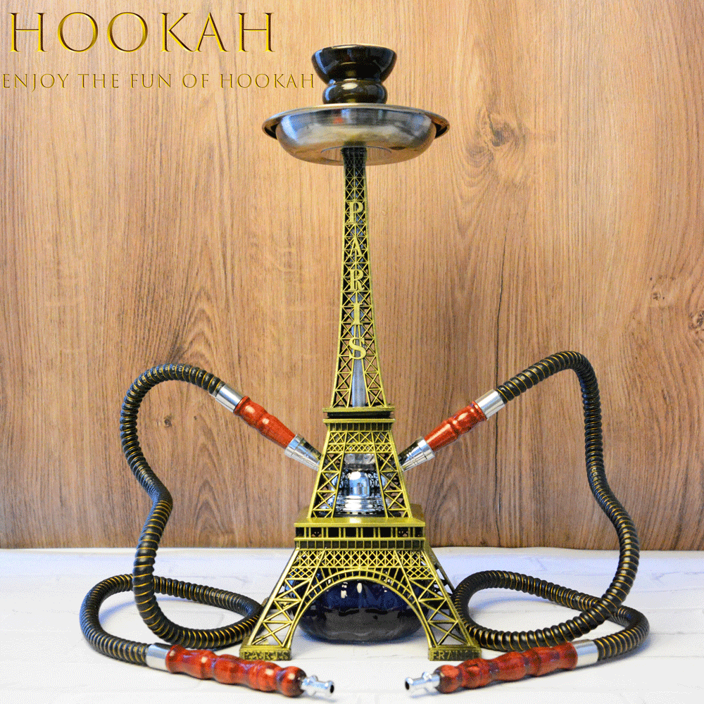 Eiffel Tower ShiSha Pipe Set Hookah Shisha 40cm in stock