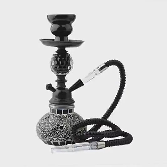 Hookah Pipe Small Size Portable ShiSha Pipe Set Glass Ball 26cm