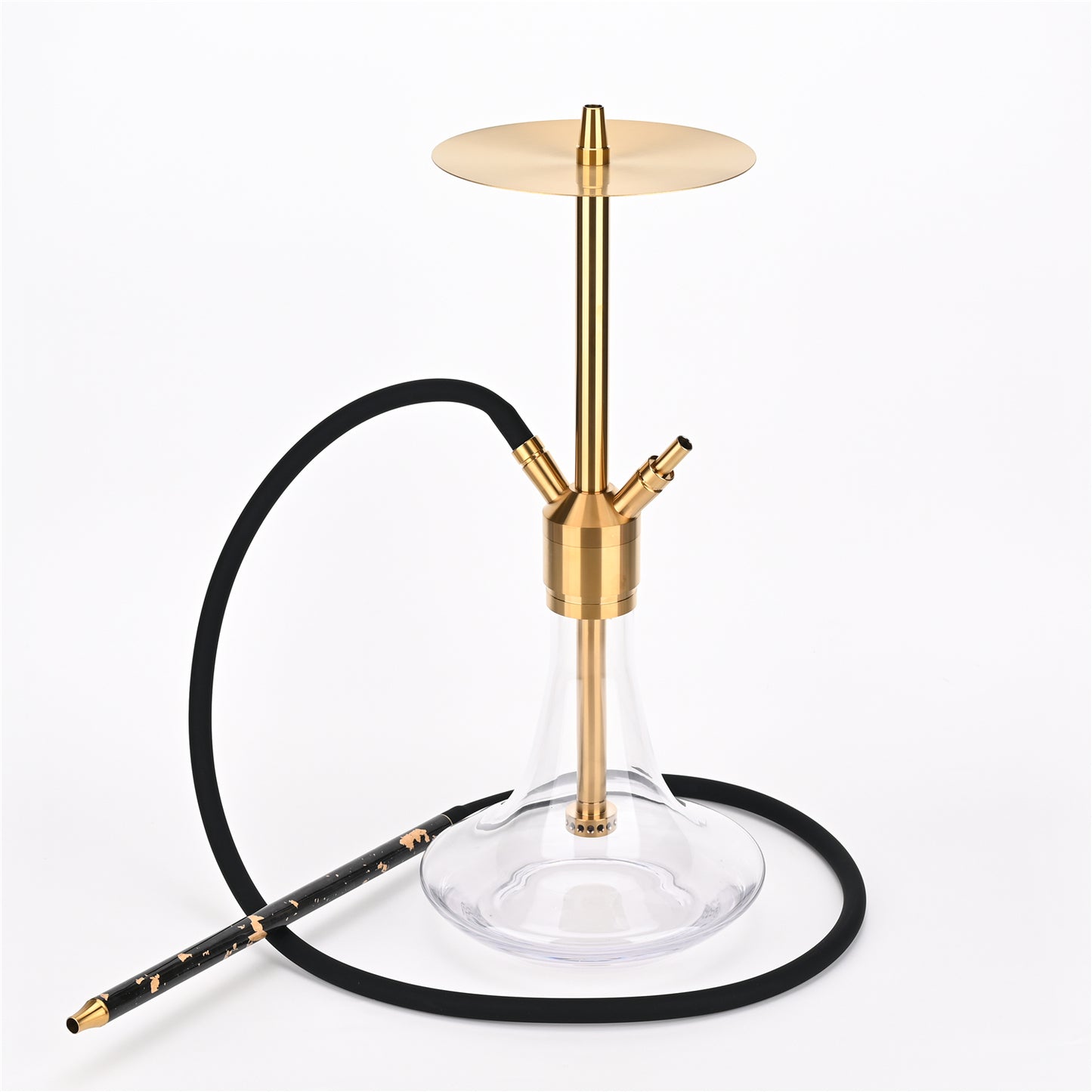 Hookah Set Luxury Modern Glass Jupiter ShiSha Pipo 60cm Hight 1 Hose Adapters Easy Set Up Big Cloud