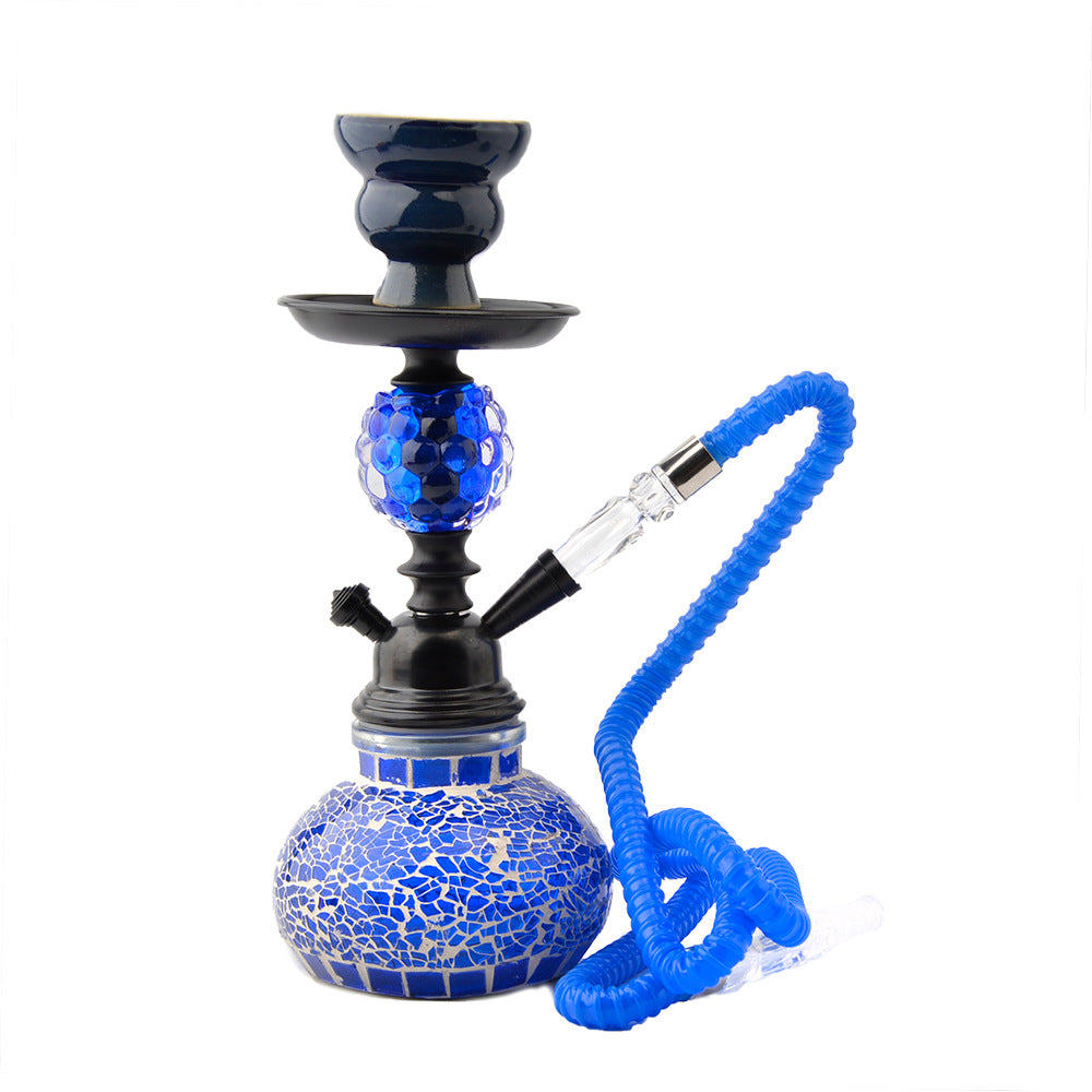 Hookah Pipe Small Size Portable ShiSha Pipe Set Glass Ball 26cm